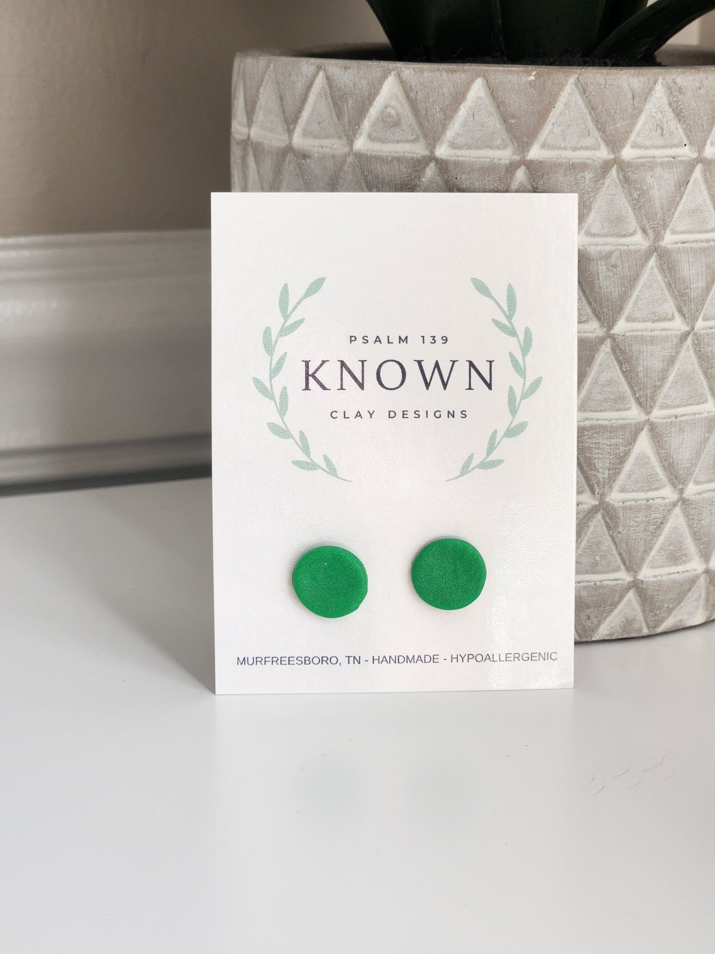 Bright Green Studs