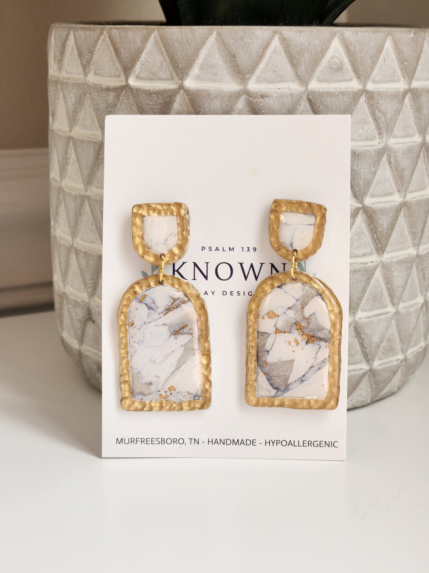 Elegant Marble Arch Dangles