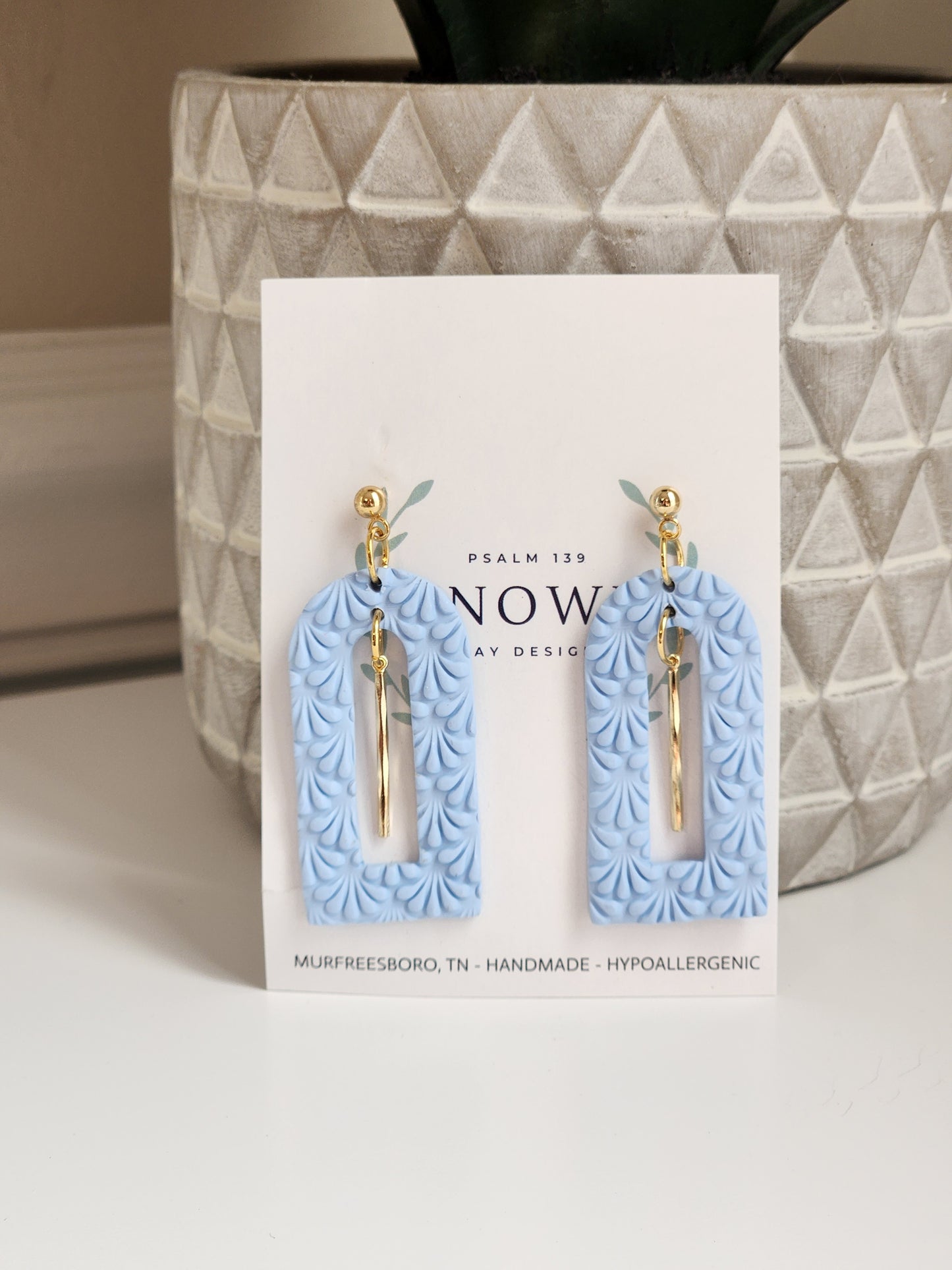 Serenity Blue Arch Dangles