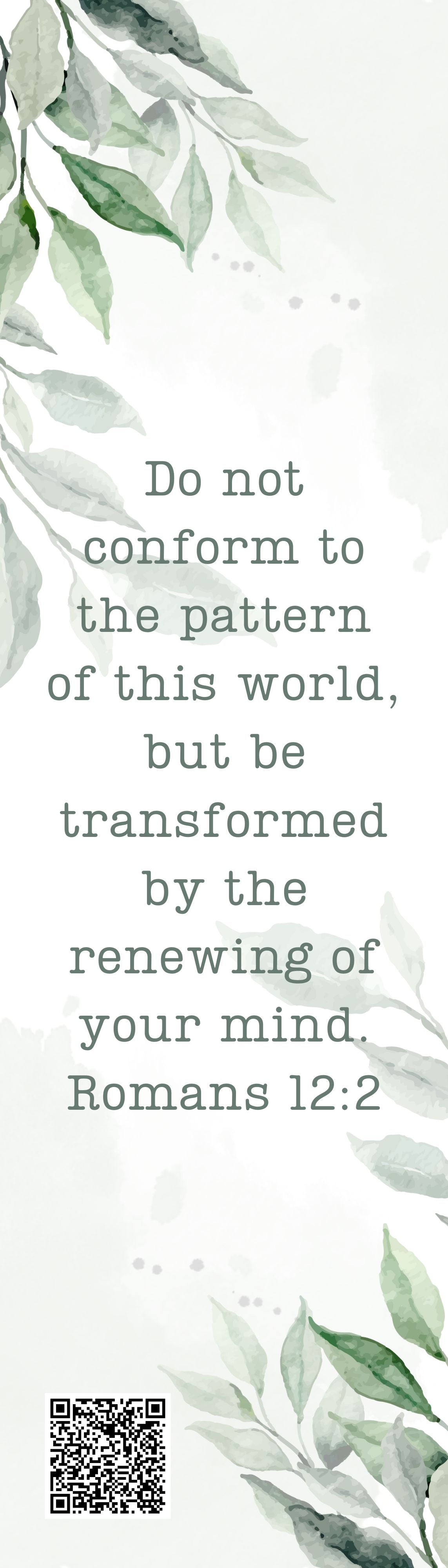 Romans 12:2 Bookmark